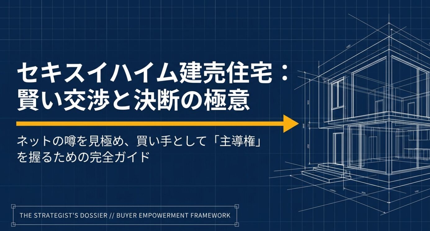 画像タイトル: 賢い交渉と決断の極意 代替テキスト: セキスイハイム建売住宅で賢く交渉し買い手として主導権を握るための完全ガイド