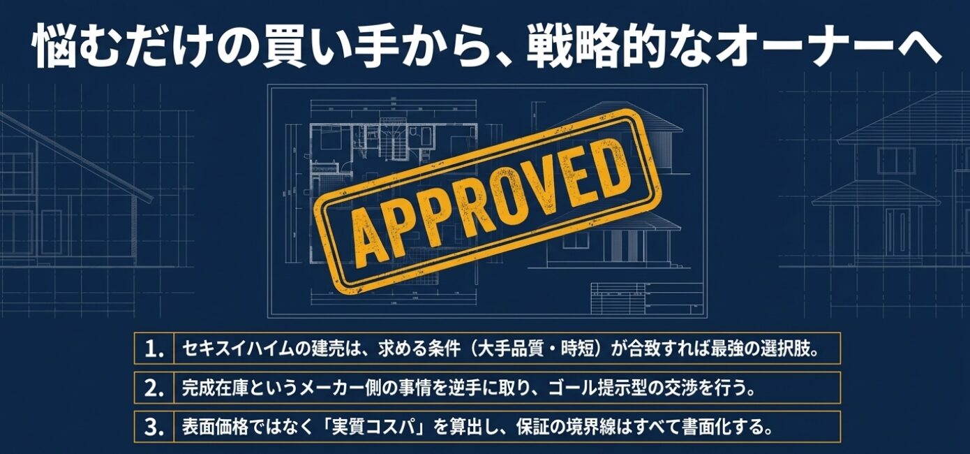 画像タイトル: 戦略的なオーナーへの決断 代替テキスト: メーカーの事情と本当の価値を見極め戦略的なオーナーとして決断するためのまとめ