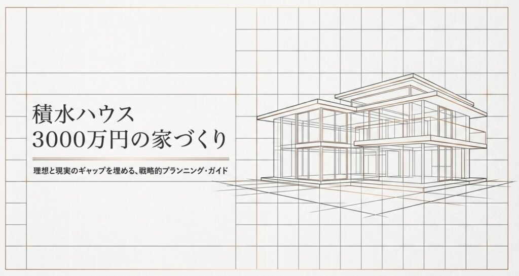 代替テキスト (Alt): 予算3000万円の家づくりにおける理想と現実のギャップを埋める、戦略的プランニング・ガイドのタイトル画像 

画像タイトル (スラッグ): house-planning-guide